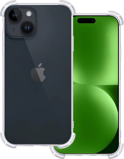 Hoesje Geschikt voor Apple iPhone 15 - Sterk & Shockproof - Siliconen Case - Back Cover - Telefoon Hoes Shock Proof - Transparant