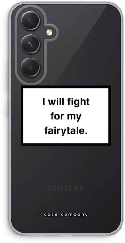 Case Company® - Hoesje geschikt voor Samsung Galaxy A54 hoesje - Fight for my fairytale - Soft Cover Telefoonhoesje - Bescherming aan alle Kanten en Schermrand