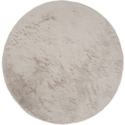 Vloerkleed Morbido Taupe 5529 - Rond ø200 cm - Extra Hoogpolig Fluffy Vloerkleed in Scandinavische / Hotel Chique Stijl