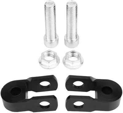 Motorfiets Achterbumper Risers - Demping Pads - Rijcomfort Verbeteren - Hoogteverlenging 3cm - 2 Stuks - Zwart