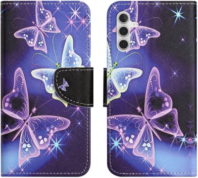 Coverup Hoesje - Geschikt voor Samsung Galaxy S25 / S24 Hoesje - Coverup Book Case - Vlinders