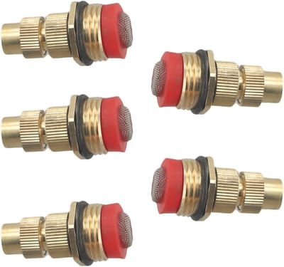 Verstelbare Sproeikoppen - Messing Mondstukken - Tuin Bewatering - Eenvoudig Instelbaar - 5 stuks 2 inch - Messing Kleur