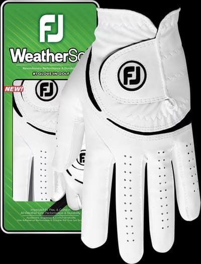 Footjoy Weathersof golfhandschoen Links Wit/Zwart 2025 - Heren L