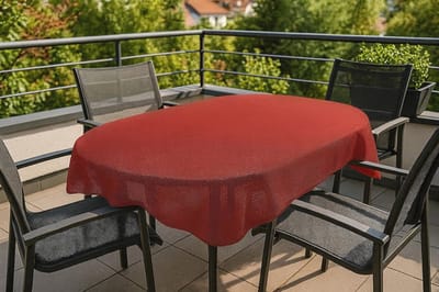 Ovaal Tuintafelkleed 140x190 cm – Weerbestendig en Antislip tafelzeil voor Tuin en Terras