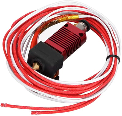Dailygoods- 3D Printer Nozzle Hotend Kit - Messing Nozzle - Thermistor - Siliconen Cover - Aluminium Verwarmingsblok - PTFE Hals - 3D Printer Onderdelen