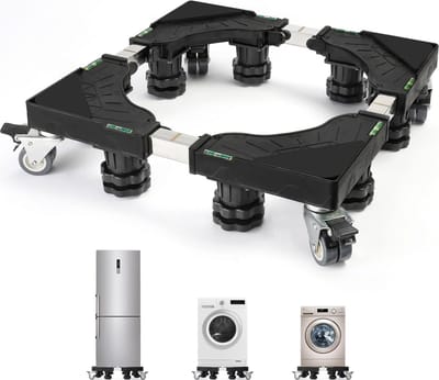 BOTC Wasmachine Verhoger met Wielen - Wasmachine opbouwmeubel - Wasmachine Verhoger - Universele verhoging voor Witgoed