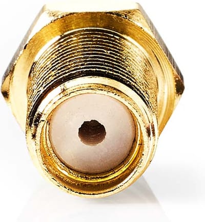 Nedis SMA-Connector - Recht - Female - Verguld - 50 Ohm - Krimp - Diameter kabelinvoer: 2.55 mm - Metaal - Goud - 2 Stuks - Doos