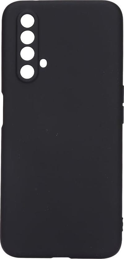 Shop4 - Realme X3 SuperZoom Hoesje - Zachte Back Case Mat Zwart
