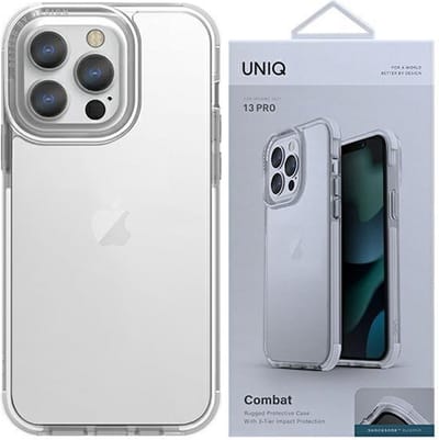 UNIQ - Combat - iPhone - 13 - Pro - Max - 6.7 - hoesje - wit/wit