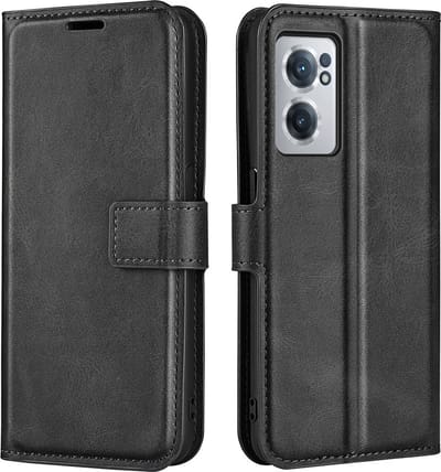 Coverup Hoesje - Geschikt voor OnePlus Nord CE 2 5G Hoesje - Coverup Deluxe Book Case - Zwart