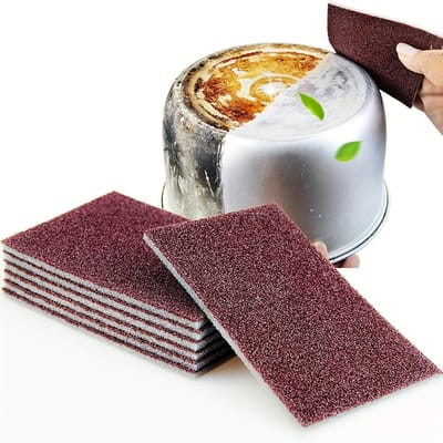 10 stuks Carborundum Magische Schoonmaakpads Zware Keuken- en Badkamerreinigingssponzen, Afwas- en Schuurpads Keukenreiniging Essentieel 10pcs gray