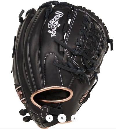 Rawlings - MLB - R9 - Softbalhandschoen - R9SB125-18B - Zwart - 12,5 inch