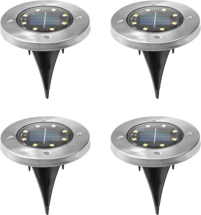 Haushalt International LED Solar Grondspots - 4 stuks