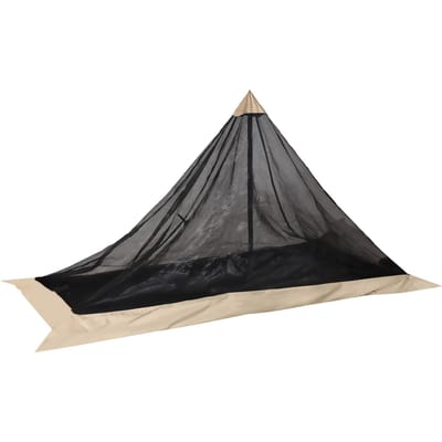 Mesh Tent voor Buiten Ultralicht 700g Muggenwerend Kampeertent Eenvoudige Installatie Dubbel Gebruik Stok zwart