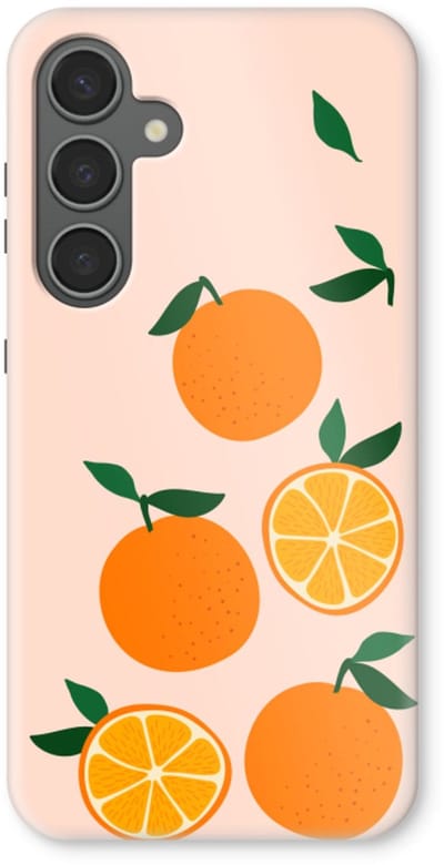 Case Company® - Hoesje geschikt voor Samsung Galaxy S24 Plus hoesje - Will you be my clementine - Tough Case - Maximale Bescherming alle Kanten en Schermrand