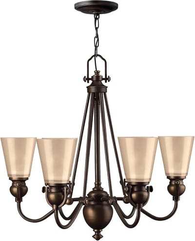 Hinkley LED Kroonluchter | 6X E27 Max 60W | Dimbaar | Olde Bronze