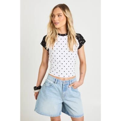 boohoo Dames Petite Denim Boyfriend Short | Vintage Bleach | Maat: 36