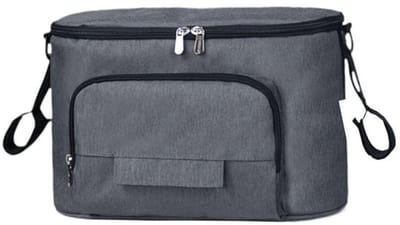 Opbergtas voor kinderwagen - luiertas - waterdicht - universeel - grijs - 32*16*18,5 cm