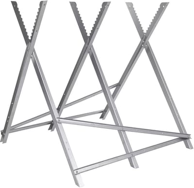 GEKO Zaagbok - Stalen Frame - 150 kg Draagvermogen - Verstelbare Hoogte - Opvouwbaar