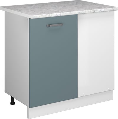 Vicco R-Line Hoekkast – 86 cm, WB Marmer Blauw-grijs