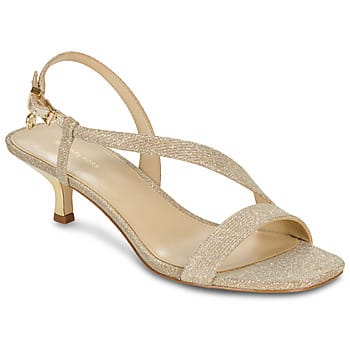 Michael Kors Jaida Kitten Sandal Hakken Dames - Goudkleurig - Maat 40