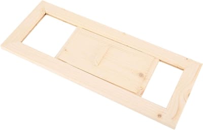 Ventilatie Rooster - Rooster Hout - Sauna Ventilatie - Verstelbare Luchtopening - 35 x 14 cm - Houtkleur