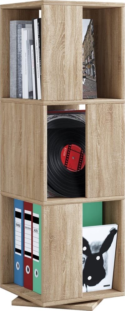 Houten staande plank Kantoorplank Dossierplank Boekenplank Draaibaar Rondell Stifta XL