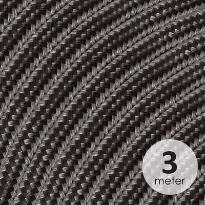 Home Sweet Home - Strijkijzersnoer Antraciet - stof - bestel 3 meter - elektriciteitssnoer 2 aderig - textielkabel 2x0.75m² - VDE gekeurd