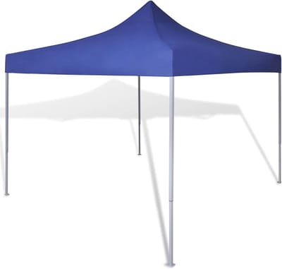 Opvouwbare Tent - Feesttent Tuintent - Buitenfeesten Organiseren - Waterdicht Pvc-Coating - 3 x 3 m - Blauw