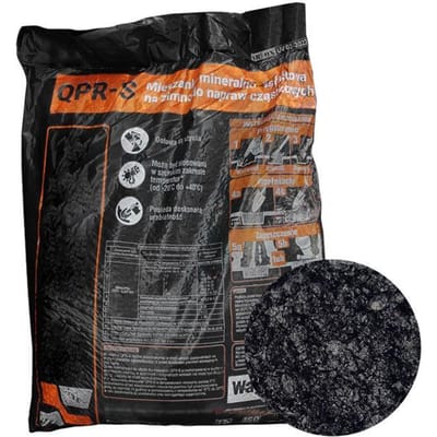 Budomex koudasfalt, mineraal-asfaltmengsel, voor wegdekherstel, 25 kg