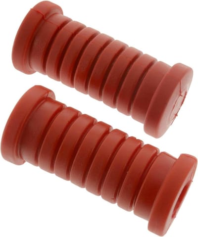Deurrubber Set - Afdekking Voetsteun - Onderhoud Motorfiets - Voertuigspecifieke Pasvorm - 2 Stuks - Rood