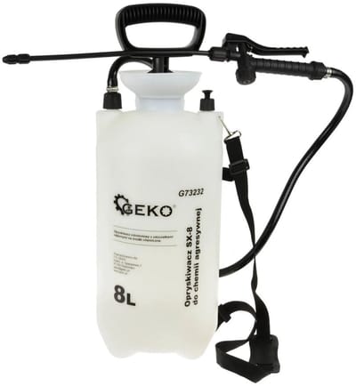 GEKO Drukspuit - 8 liter - Chemisch bestendig - Verstelbare lans - Veiligheidsventiel