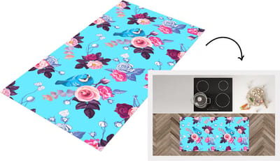 Keukenloper - Loper keuken - Vogel - Bloemen - Patronen - 120x60 cm - Keukenloper vinyl