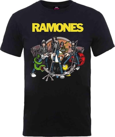 Ramones - Road To Ruin Heren T-shirt - XL - Grijs