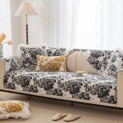 Jacquard Chenille Bankkussen, Universele Hoes voor Alle Seizoenen, Antislip Leren Bankhoes, Nieuw Zitkussen 70*70cm
