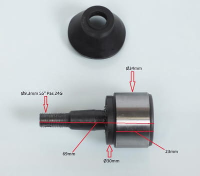 Rotule de triangle All Balls pour Quad Polaris 500 Sportsman 1996 à 2014 42-1030 / AV Inf Neuf