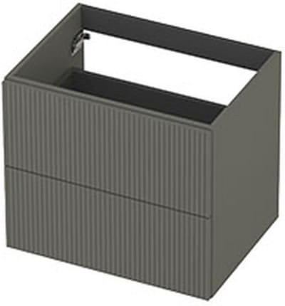 INK - Onderkast 2L Gelakt Gefreesd Tbv Greep - 600x450x520 Mm - Mat Beton Groen