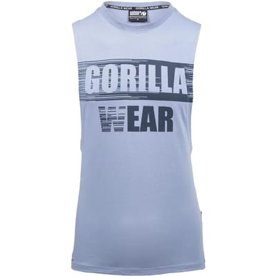 Gorilla Wear Lopez Drop Armhole Tank Top - Stonewash Blauw - S