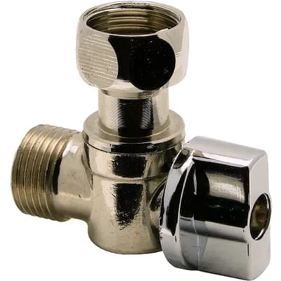 Sanivesk Hoekstopkraan 3/8" Buitendraad X 3/8" Binnendraad Chroom
