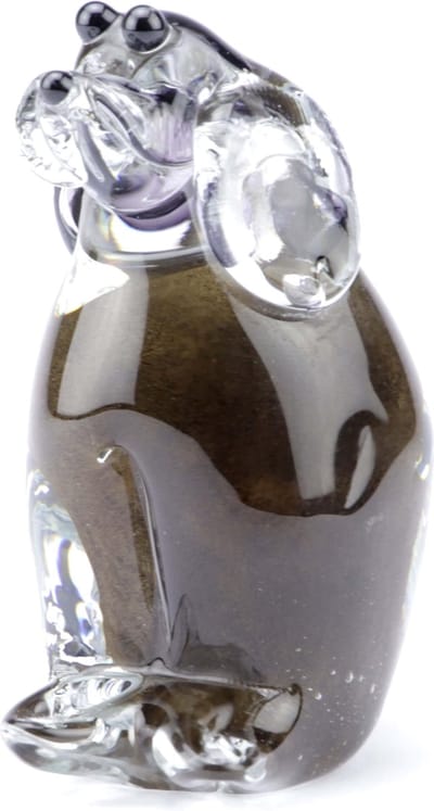 Urn Glasobject Keepsake Hond Bruin