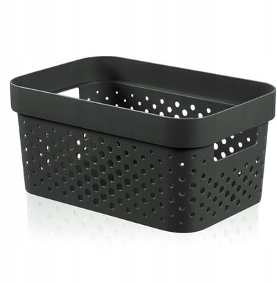CURVER | Mand Infinity Dots Xs 1,4 l gerecycled, antracietgrijs, 100% gerecycled materiaal, 17 x 12,6 x 8,4 cm