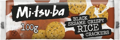 Mitsuba Black Sesame Crispy Rice Crackers - glutenvrij en vegetarisch - 12 x 100 gram