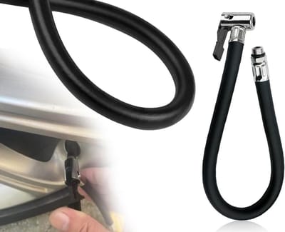 Luchtslang voor autobanden, verlengslang voor luchtpomp, adapter voor bandenopblazen, lengte 36,5 cm, breedte 12,5 mm