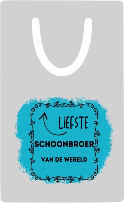 Hacebo® - de liefste schoonbroer van de wereld metalen boekenlegger - Broer - de liefste schoonbroer - verjaardag - cadeautje voor broer - broer artikelen - kado - geschenk Bladwijzer boekenleggers - 7.6 cm x 5cm