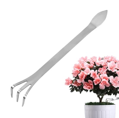Store_7 - Bonsai hark - Wortelhark met 3 tanden - Ergonomische handgreep - Tuingereedschap - Voor het losmaken van aarde - Geschikt voor planten en...