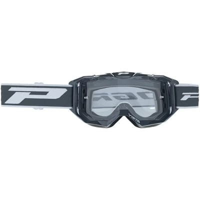 Merkloze Motorcrossbril - Grijs Frame, Helder Anti-kras & Anti-fog Vizier