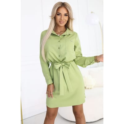 Metro Line Dress - Hellgrün / S