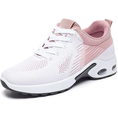 Nieuwe Dames Hardloopschoenen Hoge kwaliteit Dames Sportschoenen Luchtkussen Zacht Schokabsorberend Casual Schoenen Zapatillas De Mujer 36 white
