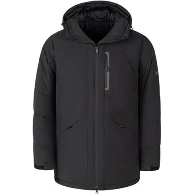 Asics Waterafstotend Warm Sport Donsjack met Capuchon Heren Jassen Zwart 2031E872-001 M black