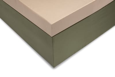 Zohome Hoeslaken Satinado-topper - Onderlaken voor tweepersoonsbed - 180x200 - 100% Katoen-Satijn - Beige
